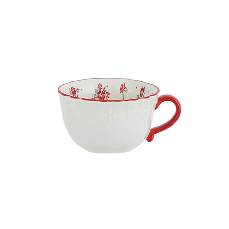 Crimson Lace Vintage Mug